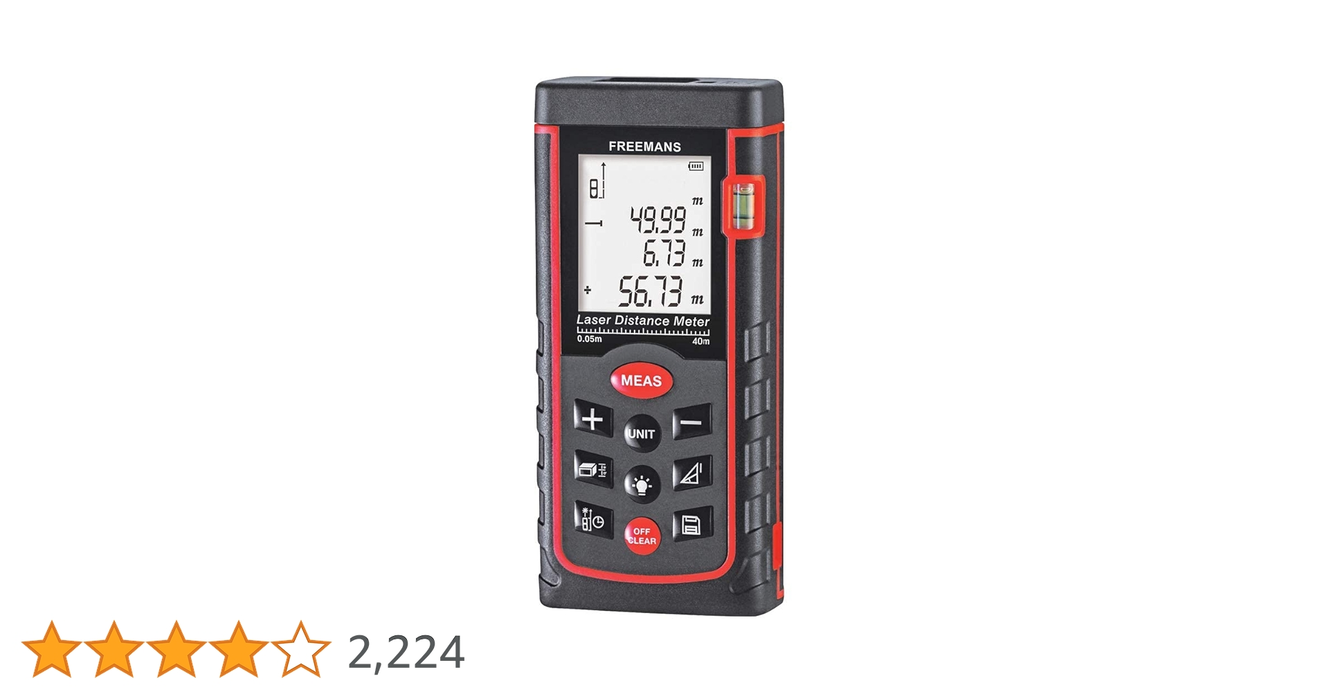 Freemans Laser Distance Meter 40 m