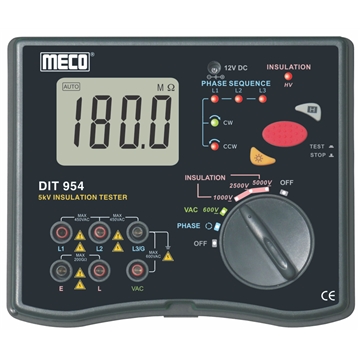 MECO DIT 954 5kV Digital Insulation Tester