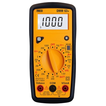 MECO DMM 63+ Digital Multimeter (2000 Count)
